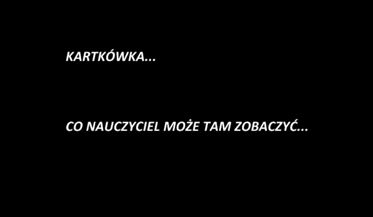 to takie coś co było na kartkówce…