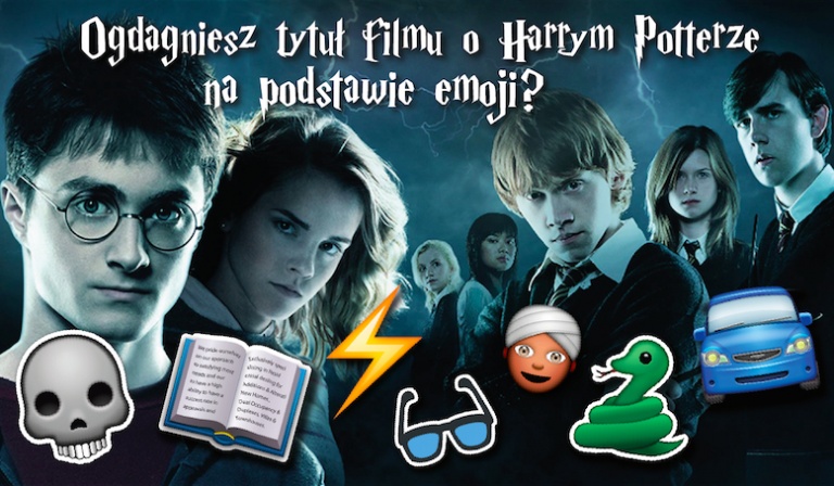 Uda Ci się odgadnąć tytuł filmu o Harrym Potterze, na podstawie zestawów emoji?