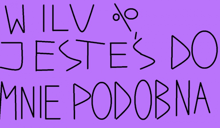 W ilu % jesteś do mnie podobna?