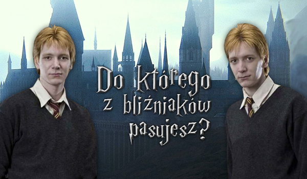 Do którego z bliźniaków Weasley bardziej pasujesz?