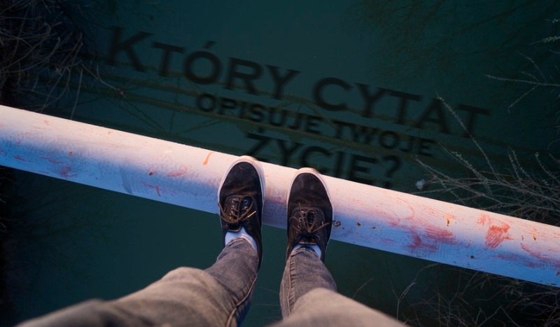 Który cytat opisuje Twoje życie?