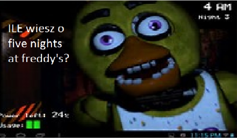 ile wiesz o five nights at freddy’s ?
