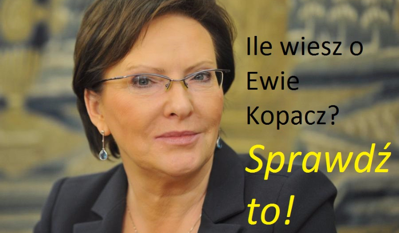 Ile wiesz o Ewie Kopacz?