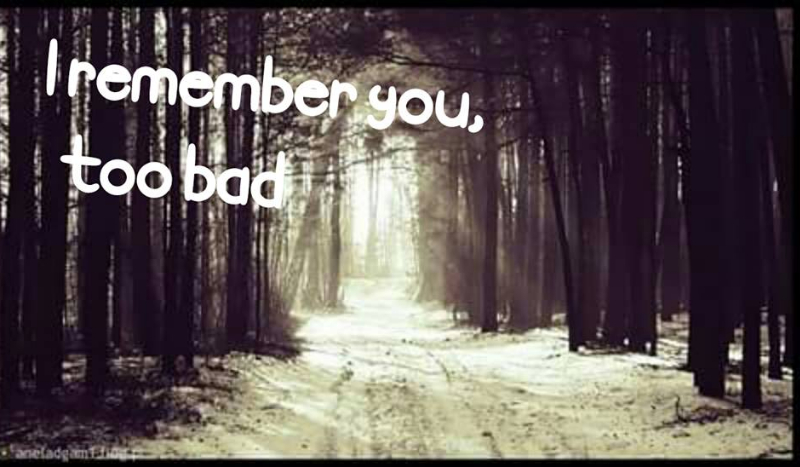 I remember you, too bad #1