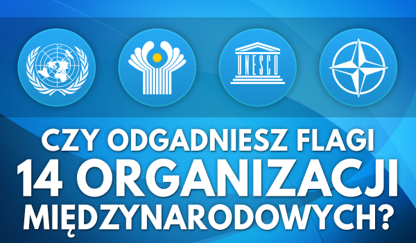 Czy odgadniesz flagi 14 organizacji międzynarodowych?
