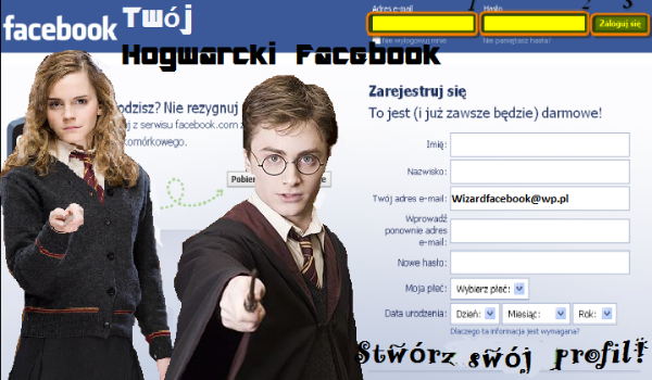 Twój Hogwarcki Facebook #1 Załóż swój profil!