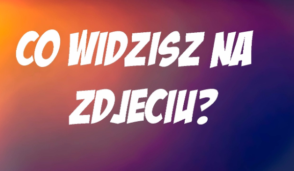 Co widzisz na zdjęciu?