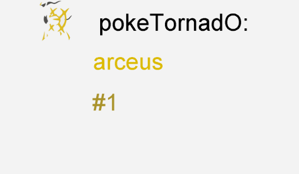 pokeTornadO:arceus #1