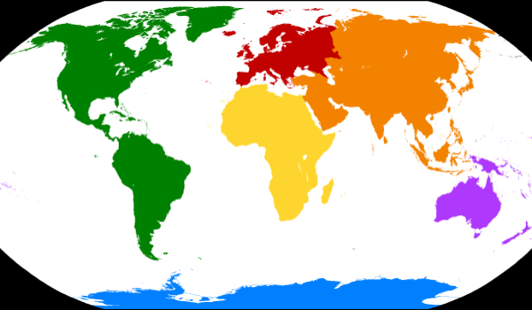 Czy rozpoznasz 7 kontynentów świata?