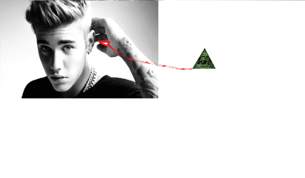 Justin Bieber to illuminati!