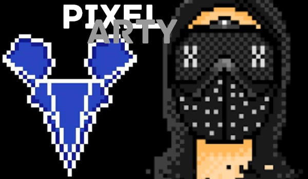 pixel arty – skrzydlaty wilk
