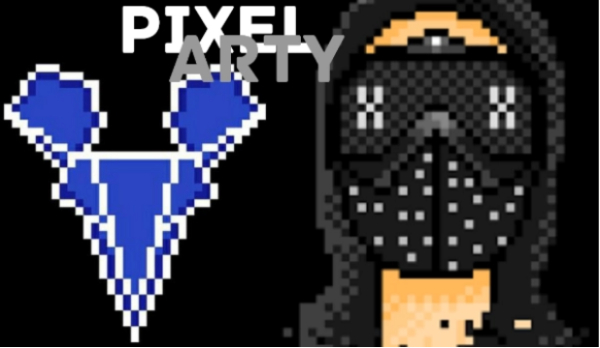 pixel arty – logo green day, wilk okami i punk