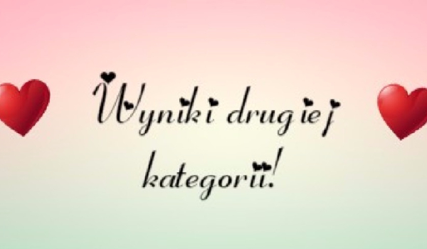 Wyniki Drugiej Kategorii!
