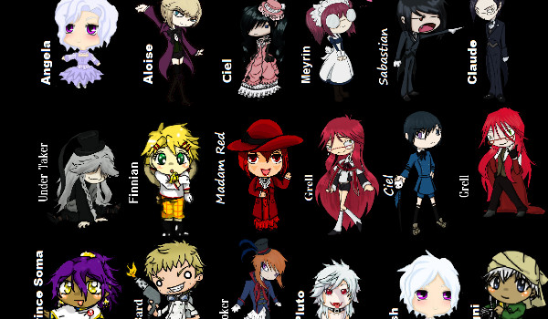 Kuroshitsuji messenger  *** Opisy postaci na special ! :D