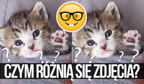 Czy potrafisz odnaleźć różnicę pomiędzy zdjęciami?