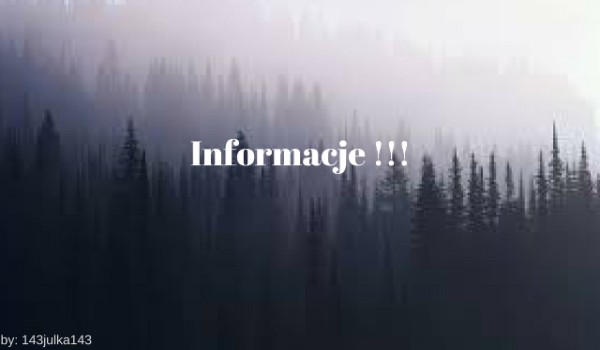 Informacje!!!