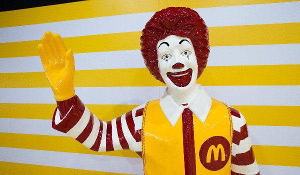 klaun z Mc donald/s