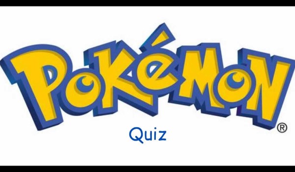 Quiz Pokemon