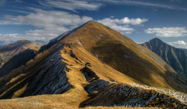 Tatry-wysokości szczytów w Tatrach Zachodnich.
