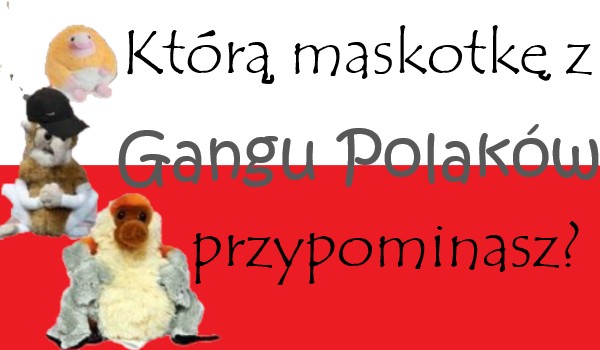 Którą maskotkę z „Gangu Polaków” przypominasz?