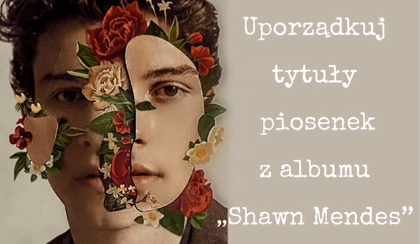 Uporządkuj tytuły piosenek z albumu ,,Shawn Mendes” w odpowiedniej kolejności