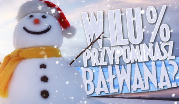 W ilu % przypominasz bałwana?