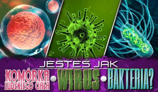 Jesteś jak komórka ludzkiego ciała, wirus czy bakteria?