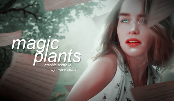 MAGIC PLANTS ; graphic portfolio  —  Baner — Etapy tworzenia.