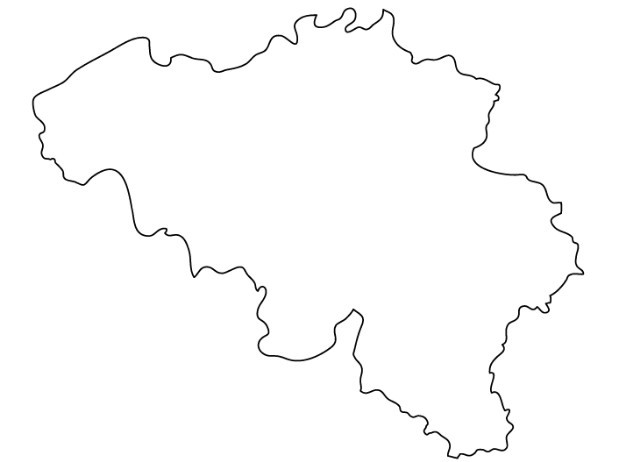 Polska Kontur Mapa Ilustracja Wektor Ilustracja Zlozonej Z