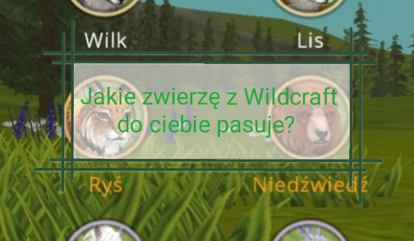 Jakie zwierzę z Wildcraft do ciebie pasuje?