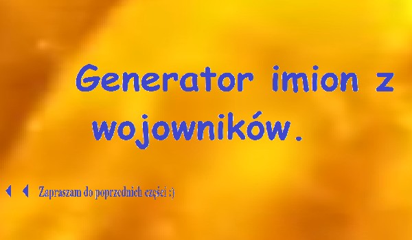 Generator imion z Wojowników #5