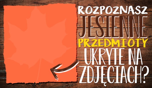 Czy potrafisz rozpoznać jesienne przedmioty ukryte na zdjęciach?