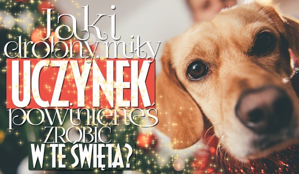 Jaki drobny, miły uczynek powinieneś zrobić w te święta?