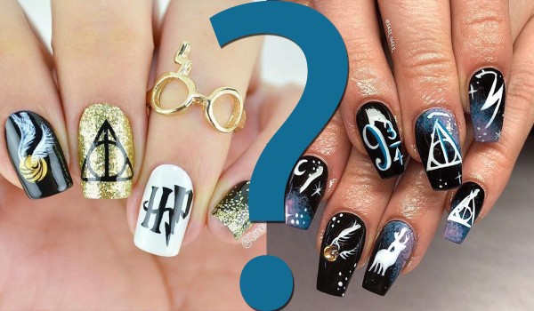 Które paznokcie z wzorami tego fandomu są ładniejsze? — Harry Potter!