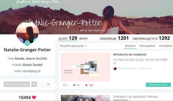 Ocenianie profili #2 @Natalie-Granger-Potter