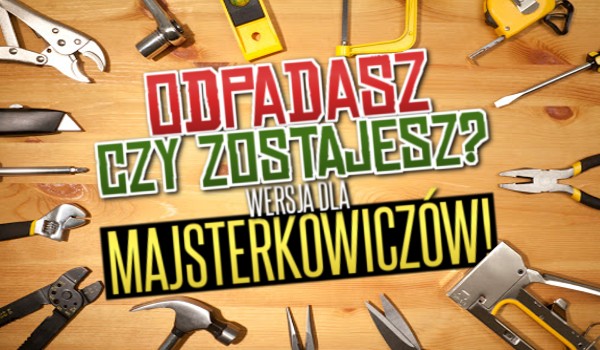 Odpadasz czy zostajesz? Dla majsterkowiczów!