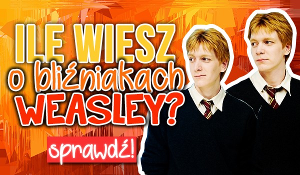 Ile wiesz o bliźniakach Weasley?
