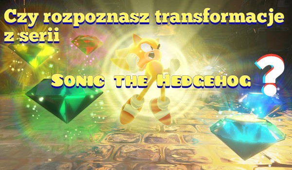 Czy rozpoznasz transformacje z serii Sonic the Hedgehog?