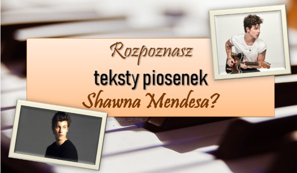 Rozpoznasz teksty piosenek Shawna Mendesa? Uwaga, są przetłumaczone!