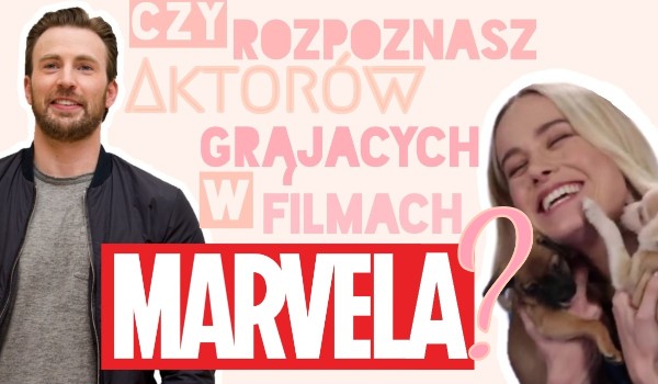 Czy rozpoznasz aktorów grających w filmach Marvela?