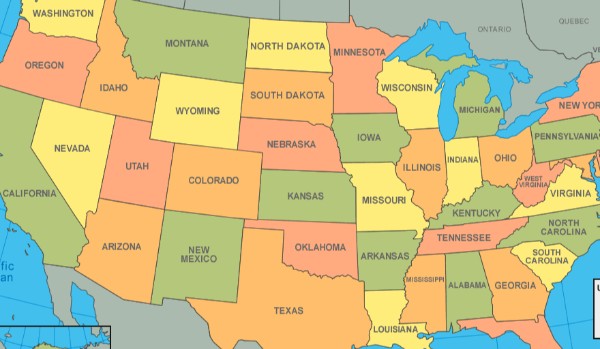 USA pytania geograficzne