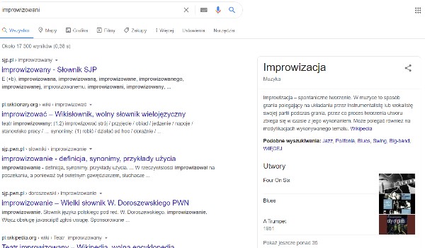 Improwizowani jak znasz itp
