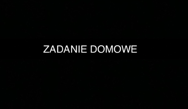 Zadanie domowe