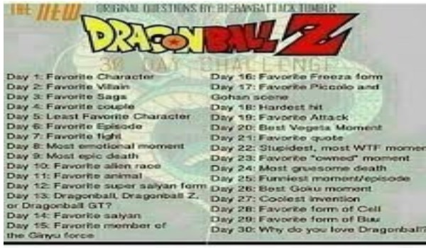 30 Days Dragon Ball Challenge – Day 2