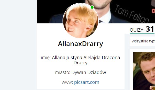 Oceniam profil @AllanaxDrarry