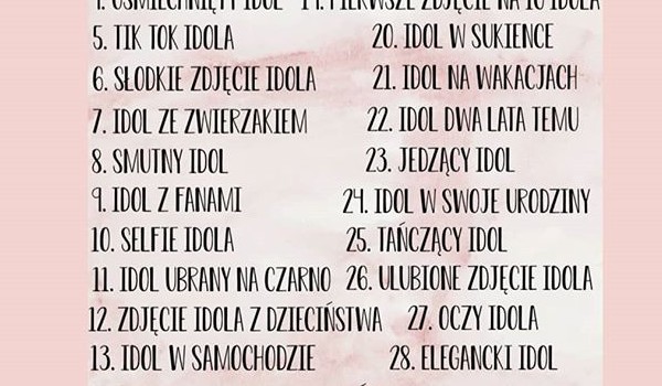 30 dni idola challenge 13#