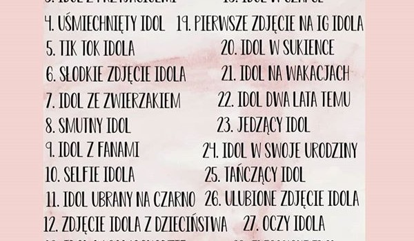 30 dni idola challenge 20#