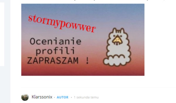 Ocenianie Profili-stormypowwer