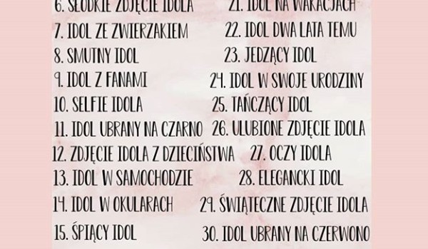 30 dni idola challenge 15#