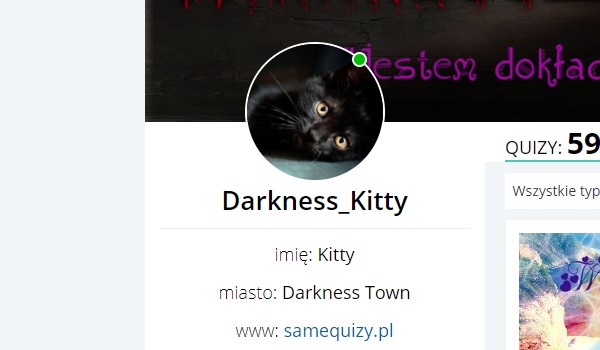Oceniam profil @Darkness_Kitty